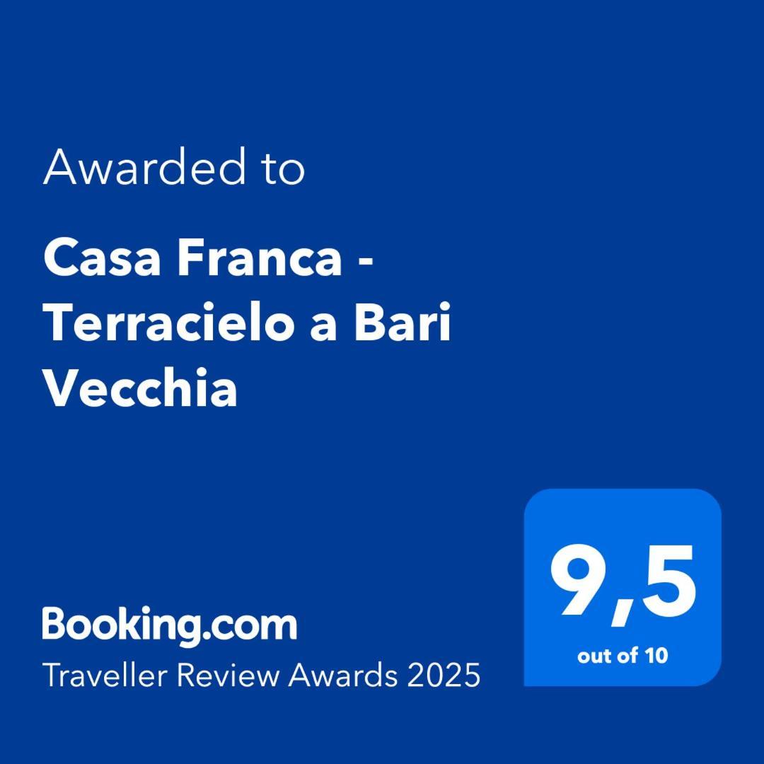 Casa Franca - Terracielo A Bari Vecchia Villa Exteriör bild